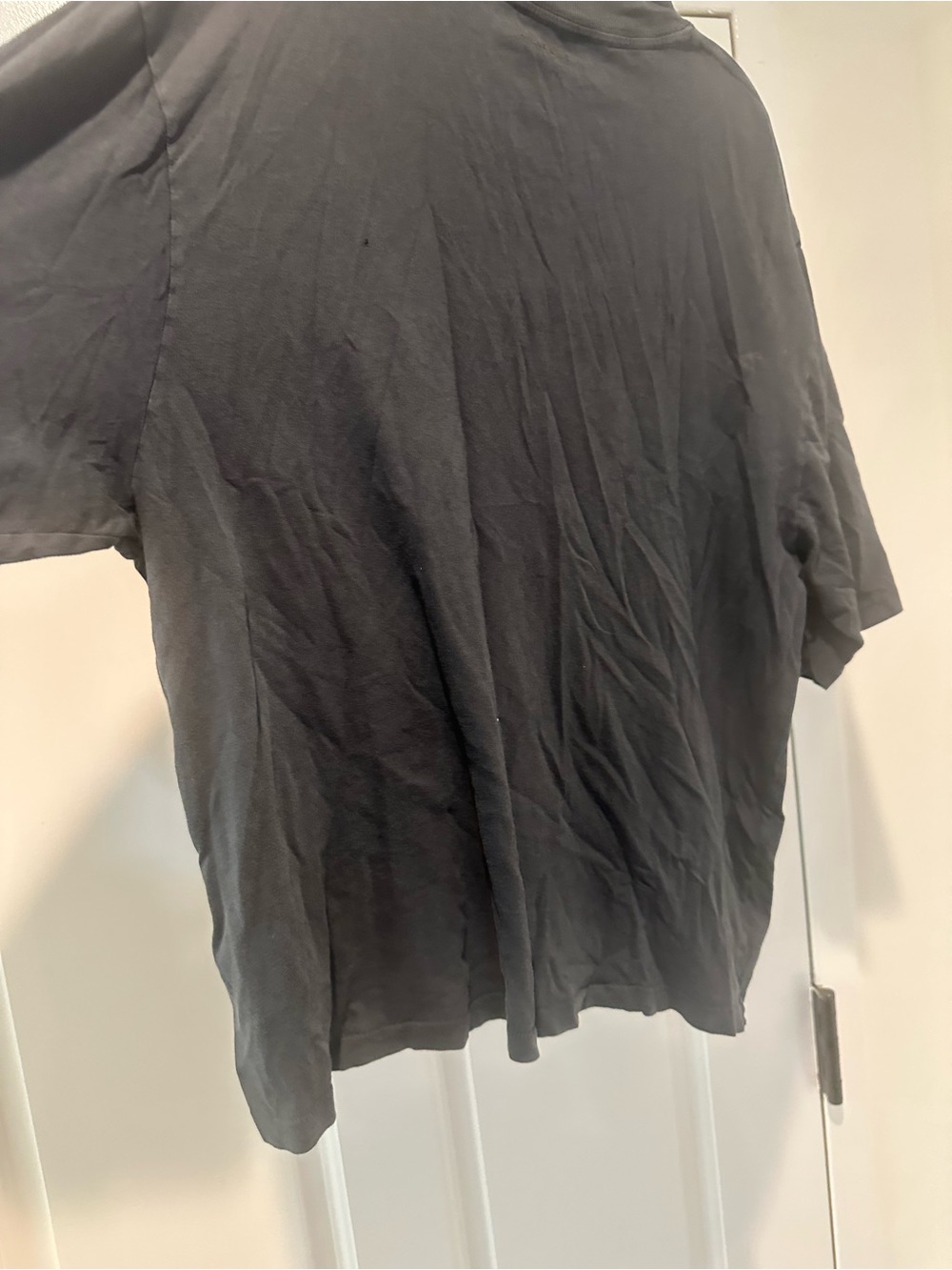 Anine Bing Charcoal Graphic Tee with White Logo - Picture 3 of 4